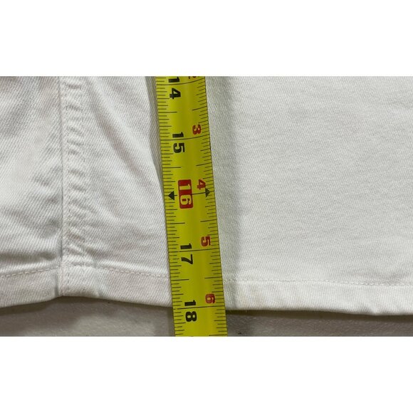 Style & Co. XL White Denim Pull-On Skirt With Back Pockets - Picture 6 of 9